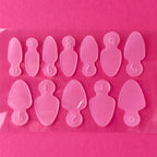 Jelly Gelly Silicone Pads for Dual Forms Shape Nr. 1.