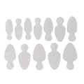 Jelly Gelly Silicone Pads for Dual Forms Shape Nr. 2 – 12 reusable silicone sizes for French nail extensions.
