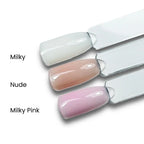 Jelly Gelly Elastic Base Milky 12ml bottle.