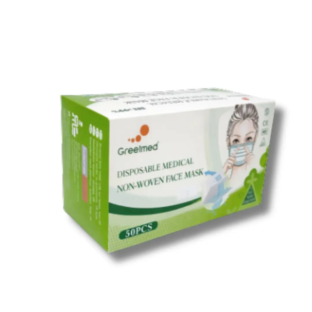 Face Masks Type IIR - 3-Layer Fluid Resistant (Blue)