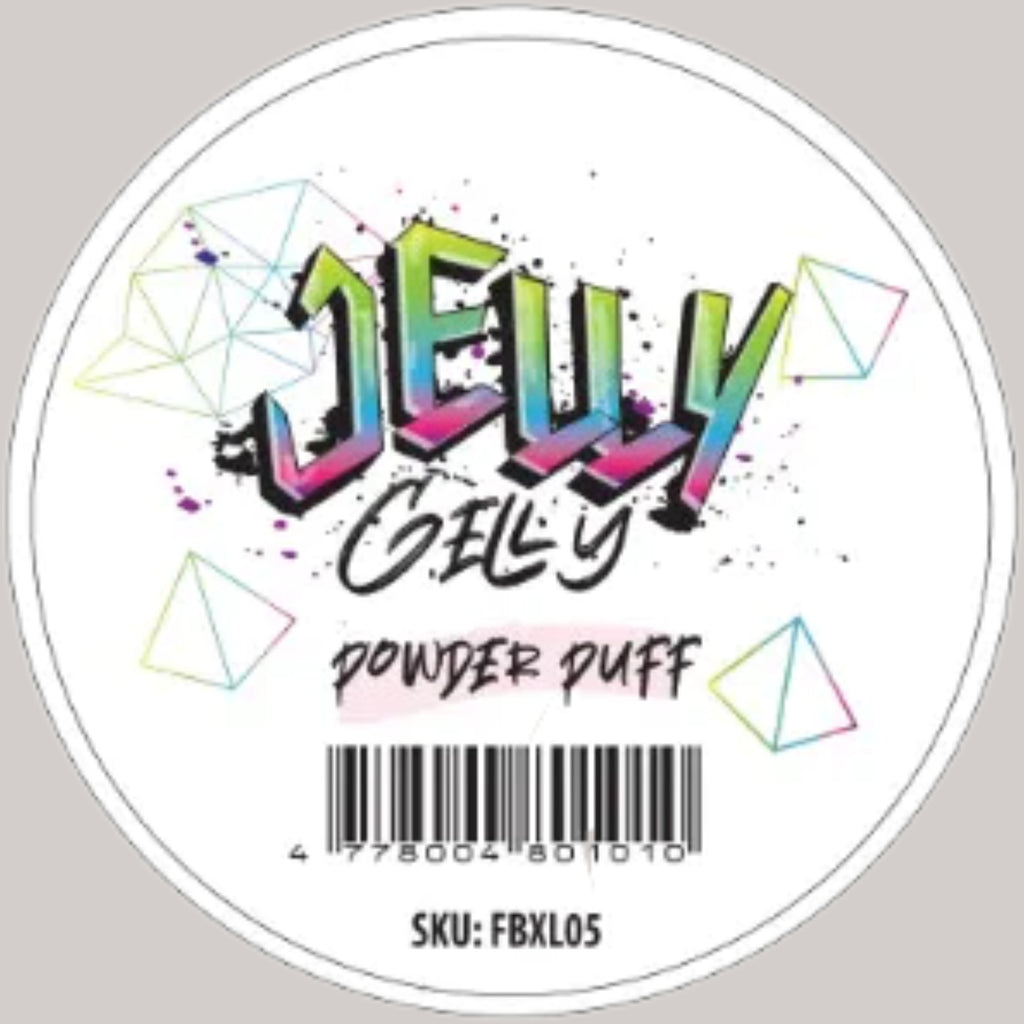 Jelly Gelly Fiber Base Coat Powder Puff 40ml – Glass fiber-based base coat for strong adhesion and durability. Medium thickness, self-leveling, and quick curing for smooth nails.