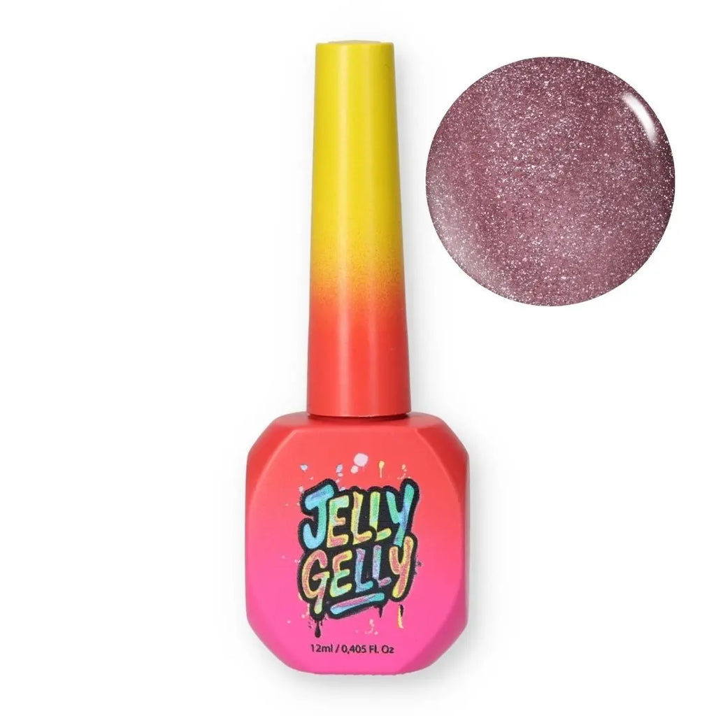 Jelly Gelly Flash Burgundy Reflective Burgundy Gel Polish – 12ml