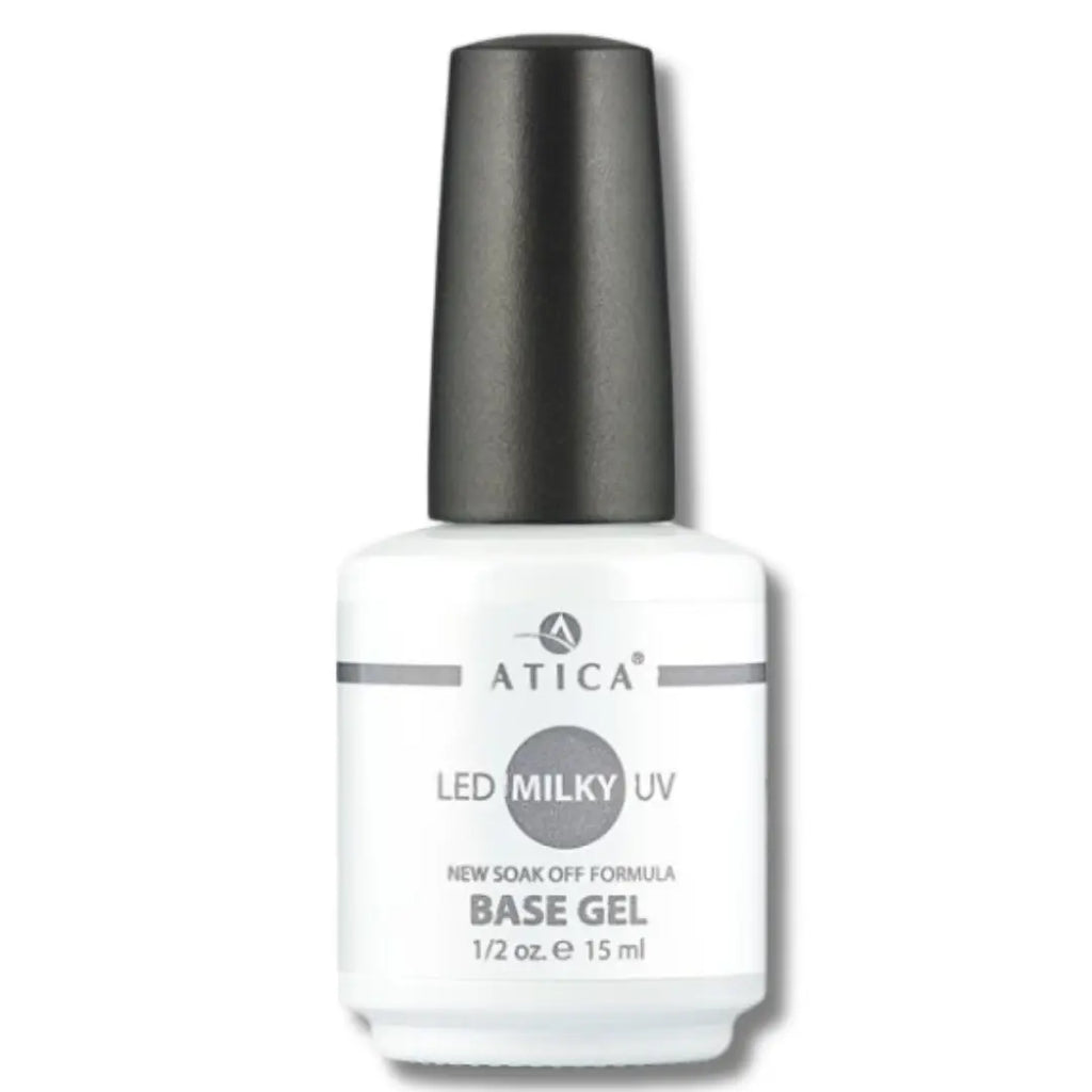 Milky Base Coat 15 ml – fiber-reinforced soak-off base for weak nails


