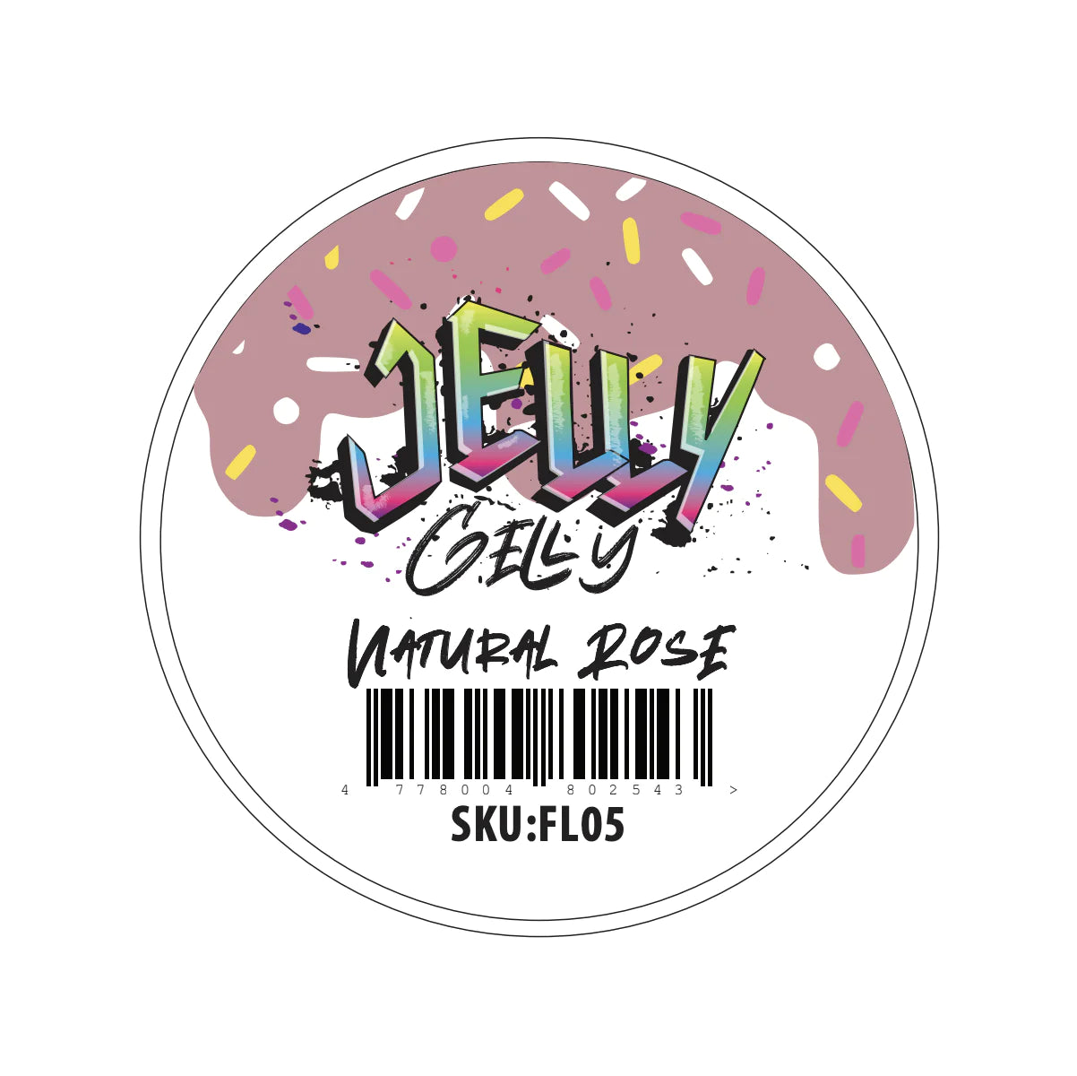 Jelly Gelly Self-Leveling Gel Fluffy Natural Rose 40ml bottle. A viscous, natural rose-colored gel for nail sculpting, extensions, and strengthening.