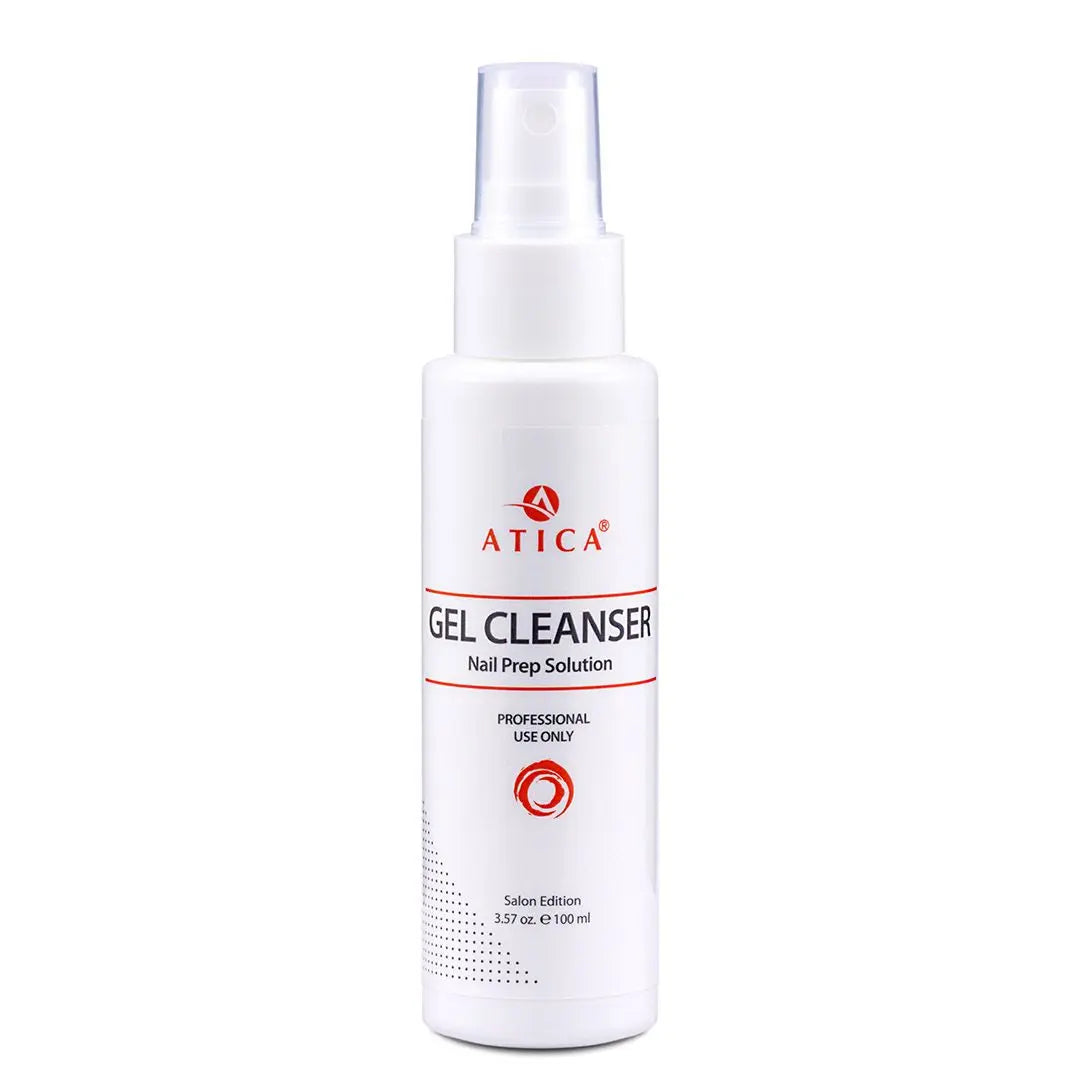 Atica Gel Cleanser bottle on a white background