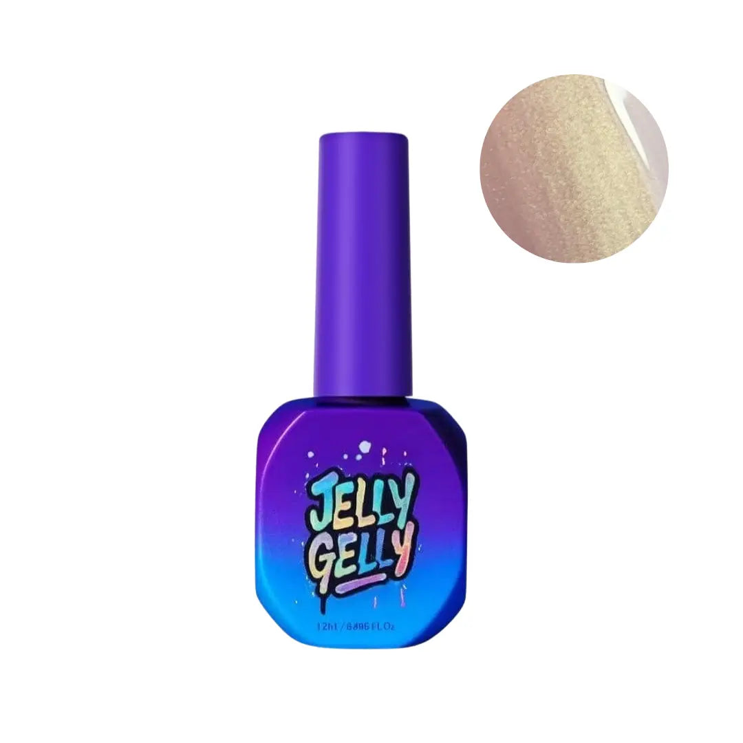  JellyGelly Magnetic Gel Polish Mauve Silk Cat Eye 12ml bottle