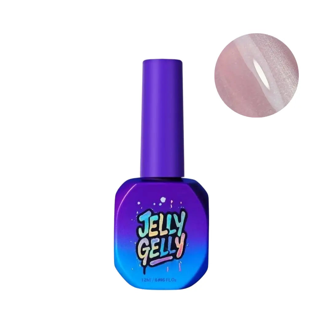 JellyGelly Magnetic Gel Polish Rose Silk Cat Eye 12ml bottle