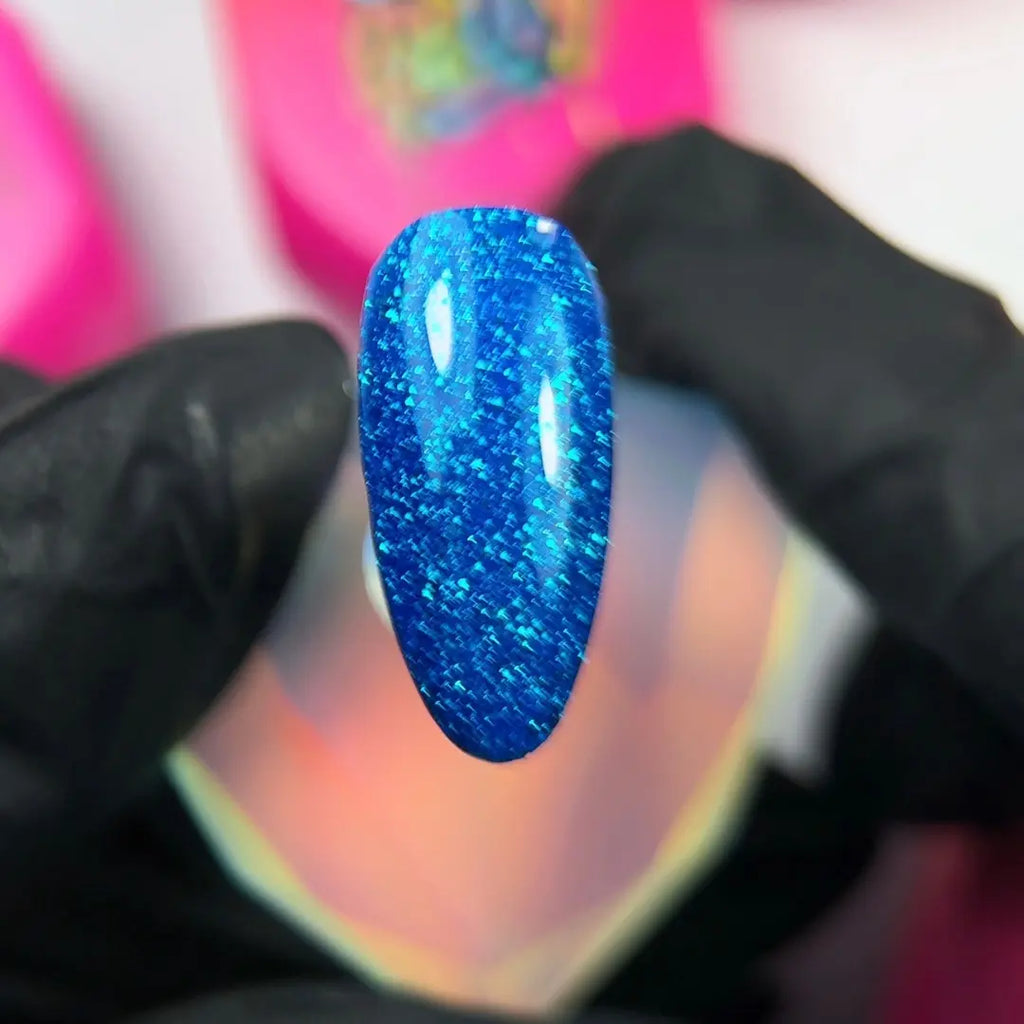 Jelly Gelly Glitter Frozen Magic Blue Glitter Gel Polish – 12ml