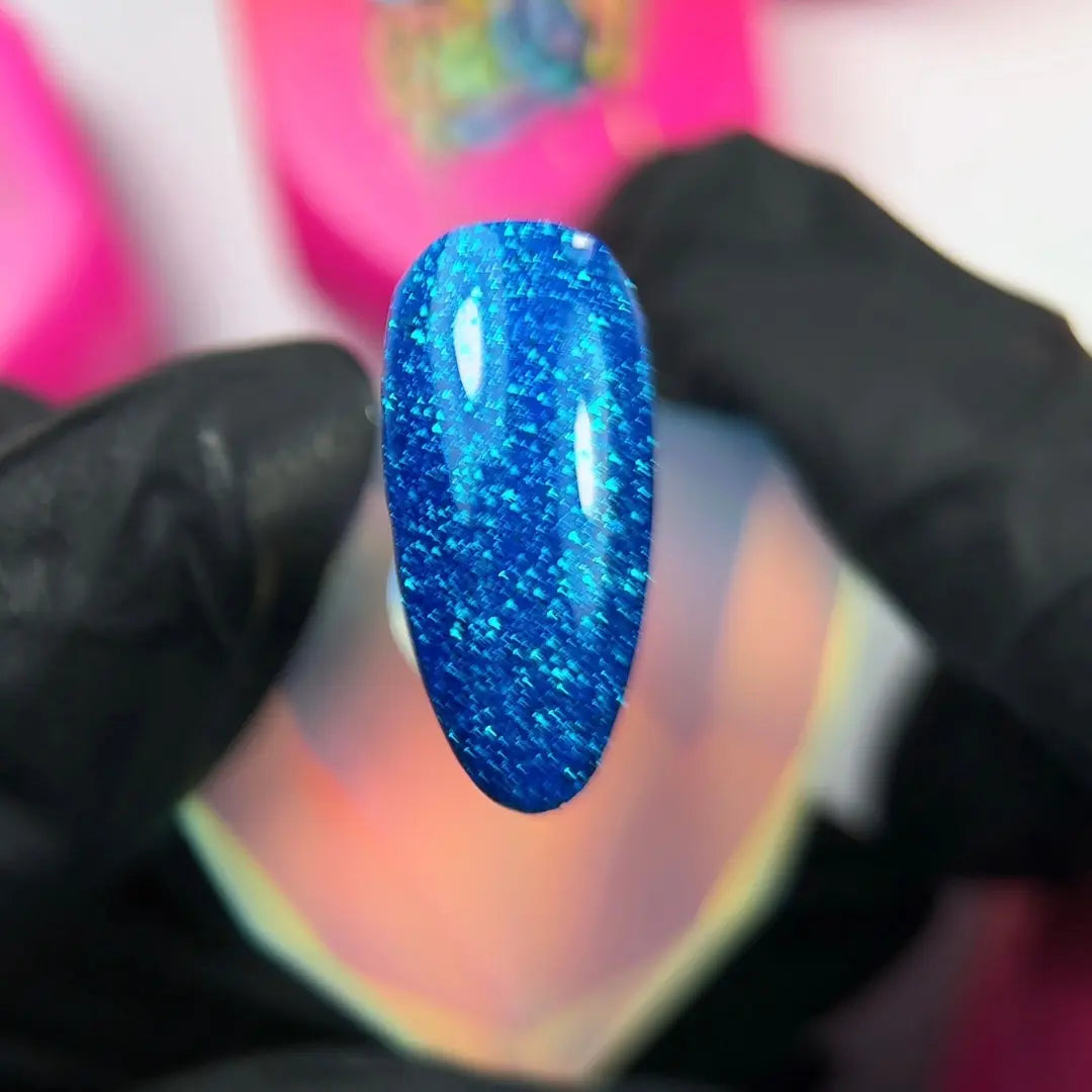 Jelly Gelly Glitter Frozen Magic Blue Glitter Gel Polish – 12ml