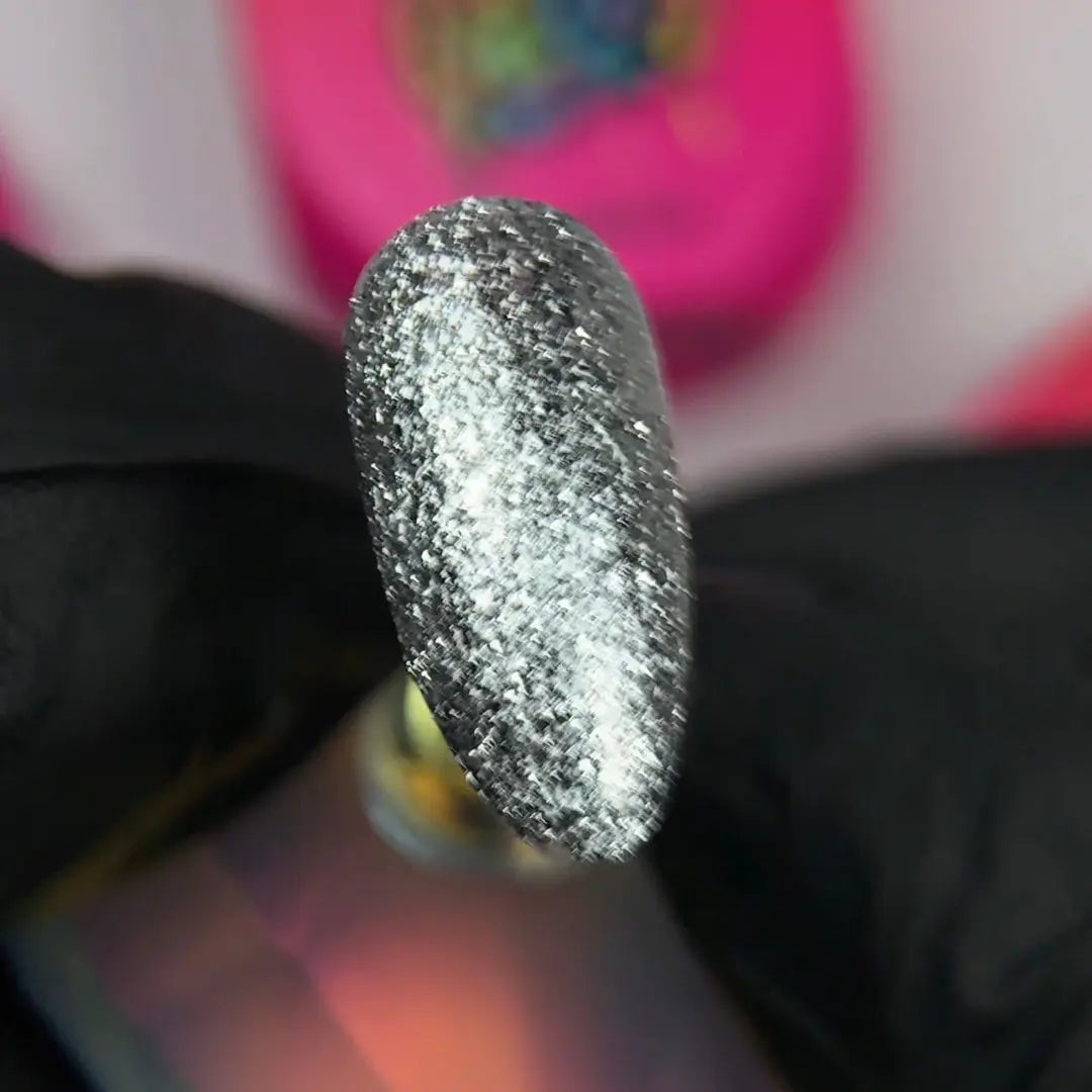 Jelly Gelly Glitter Spark Me Up Grey Silver Glitter Gel Polish – 12ml