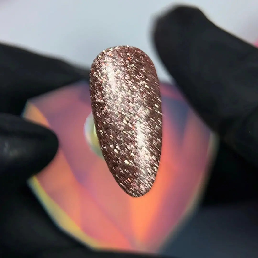 Jelly Gelly Glitter Champagne Witch Nude Gold Glitter Gel Polish – 12ml