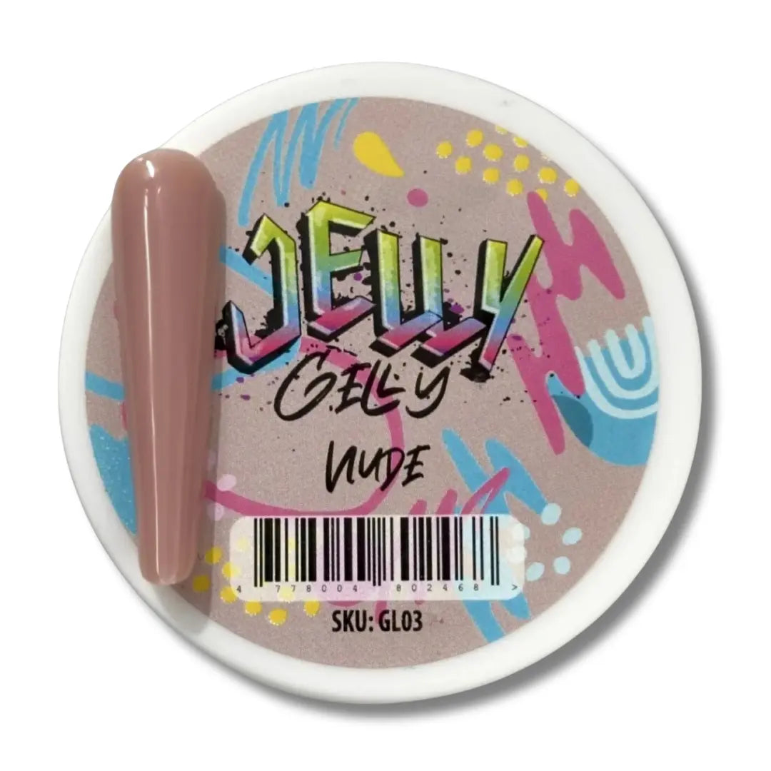 Jelly Gelly Builder Gel Gelato Nude 40ml jar.
