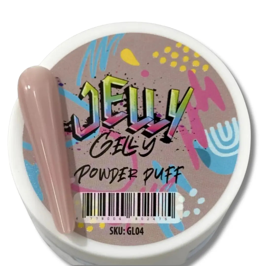Jelly Gelly Builder Gel Gelato Powder Puff 40ml jar.