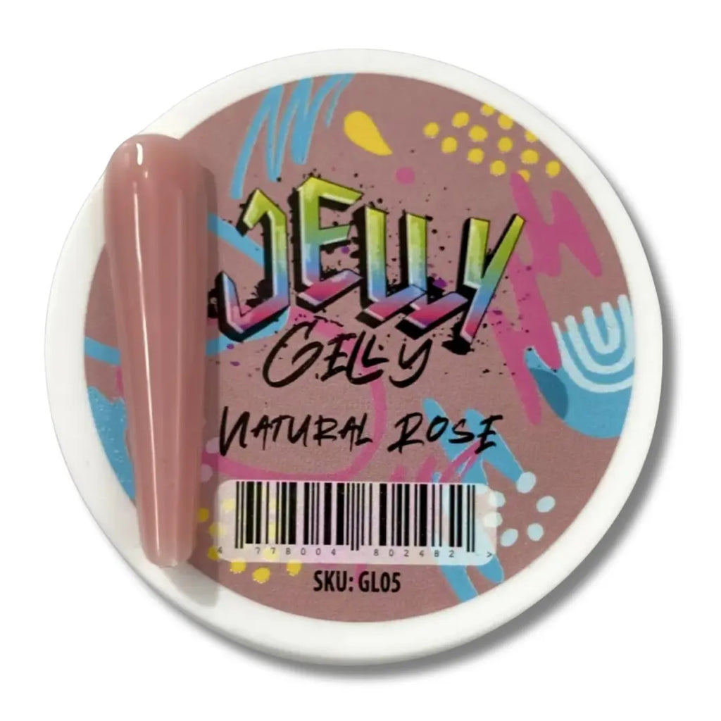 Jelly Gelly Builder Gel Gelato Natural Rose 40ml jar.