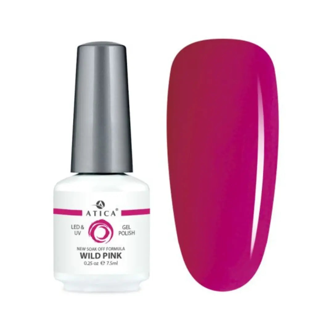 Atica Gel Polish Wild Pink GPM04 Bright Pink 7.5ml