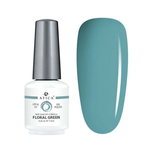 Atica Gel Polish – Floral Green GPM100 7.5ml Muted Green Gel Polish