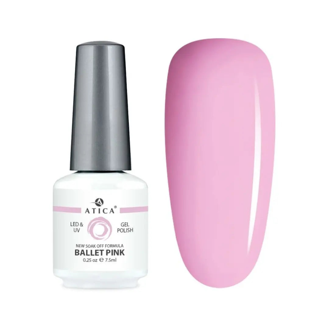 Atica Gel Polish – Ballet Pink GPM104 7.5ml Soft Pink Gel Polish