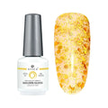 Atica Gel Polish – Golden Gloss GPM120 7.5ml Gold Flake Glitter Overlay