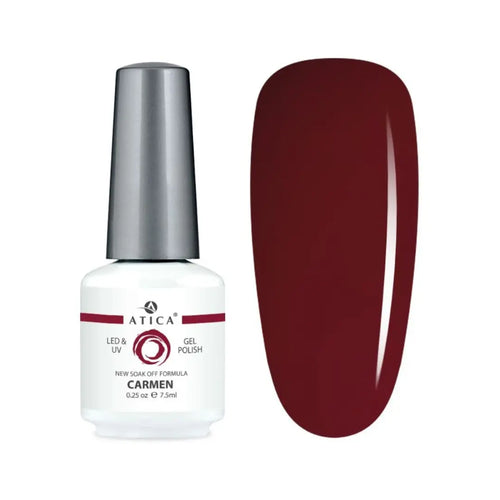 Atica Gel Polish – Carmen GPM123 7.5ml Deep Burgundy Gel Polish
