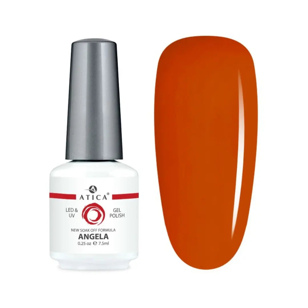 Atica Gel Polish – Angela GPM124 7.5ml Amber Orange Gel Polish
