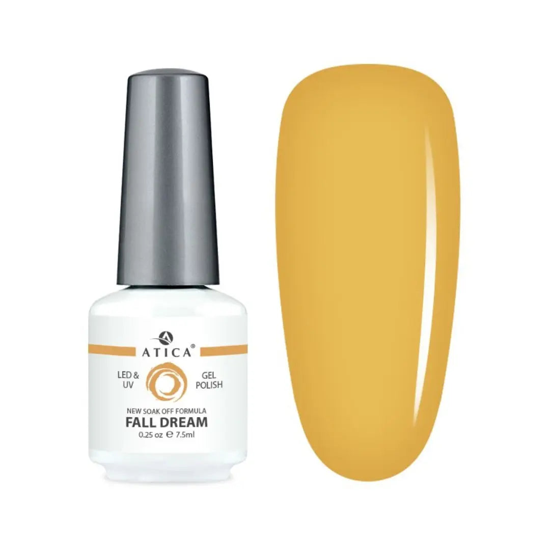 Atica Gel Polish – Fall Dream GPM125 7.5ml Mustard Yellow Gel Polish