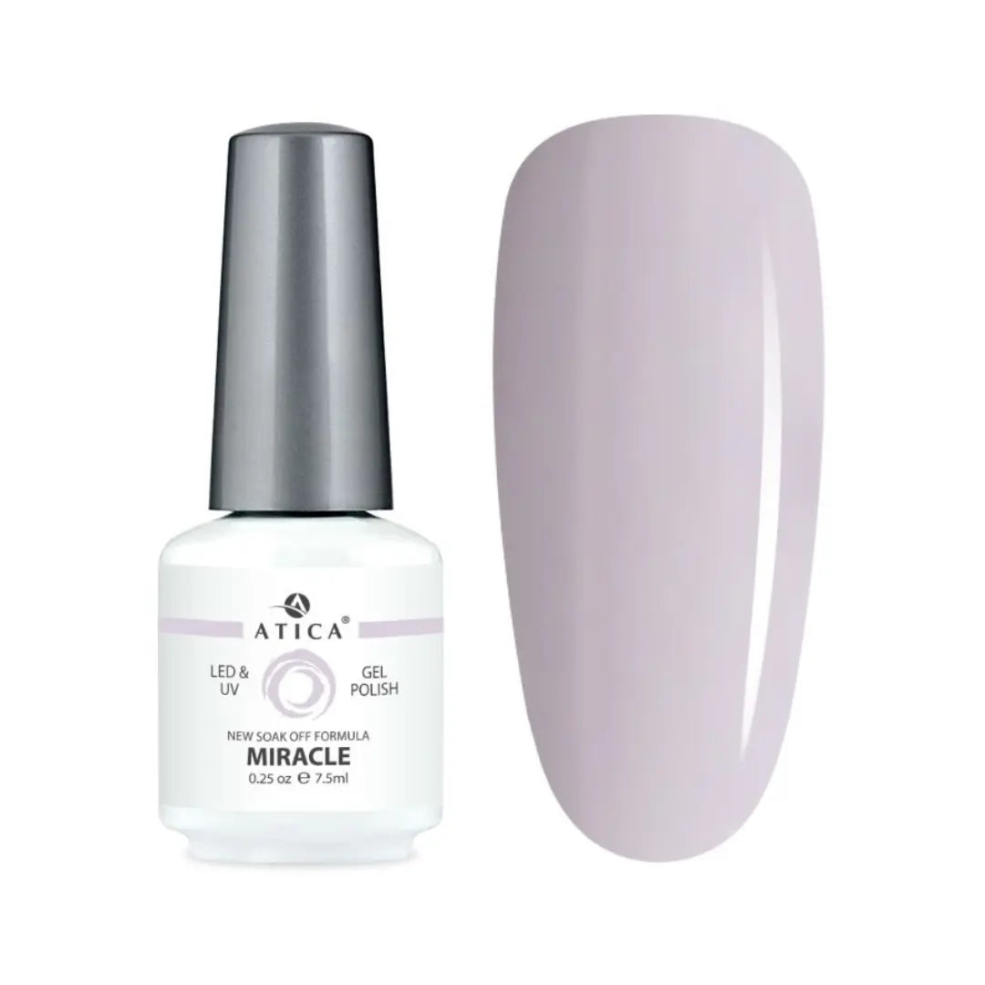 Atica Gel Polish – Miracle GPM129 7.5ml Soft Lavender-Grey Gel Polish