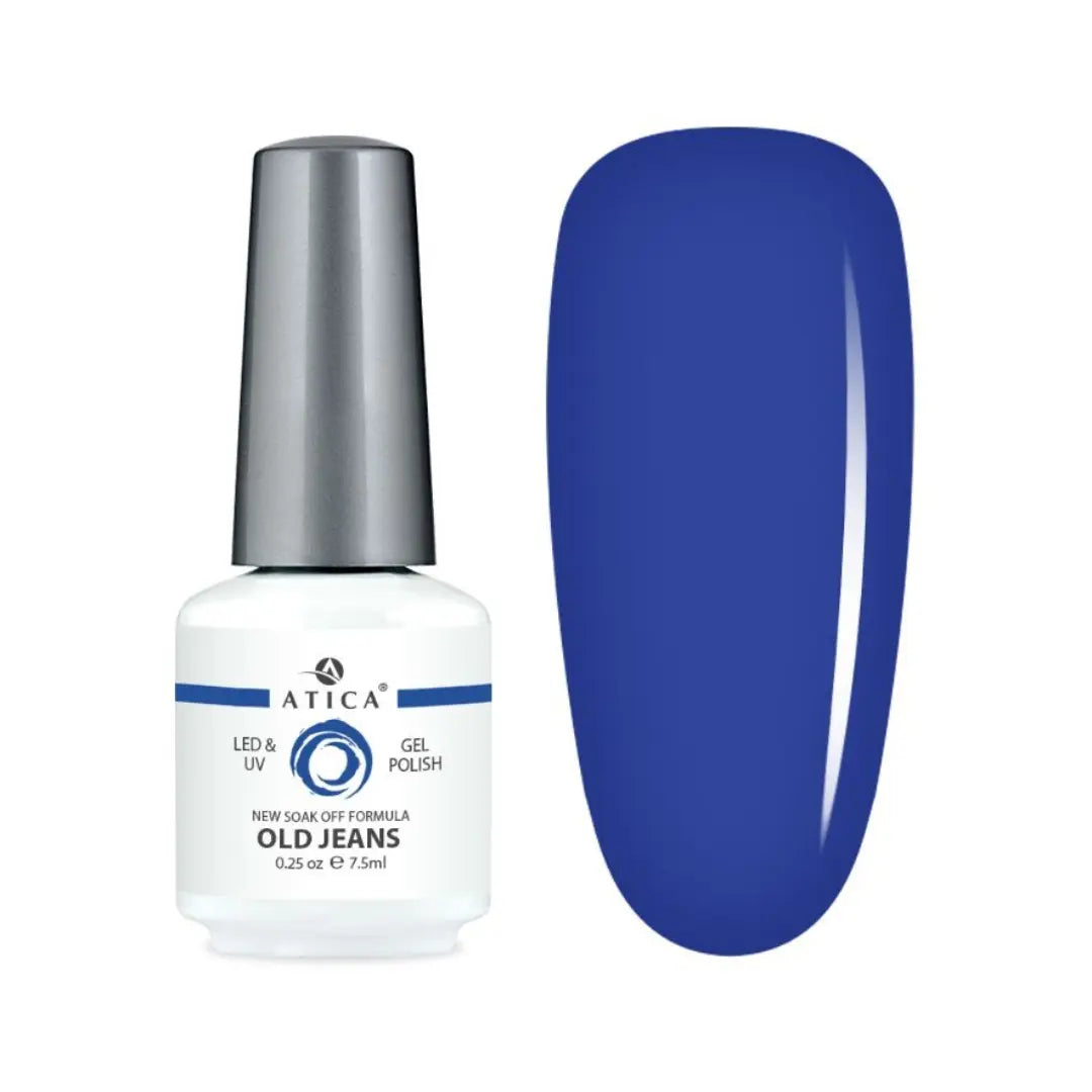 Atica Gel Polish – Old Jeans GPM133 7.5ml Deep Denim Blue Gel Polish