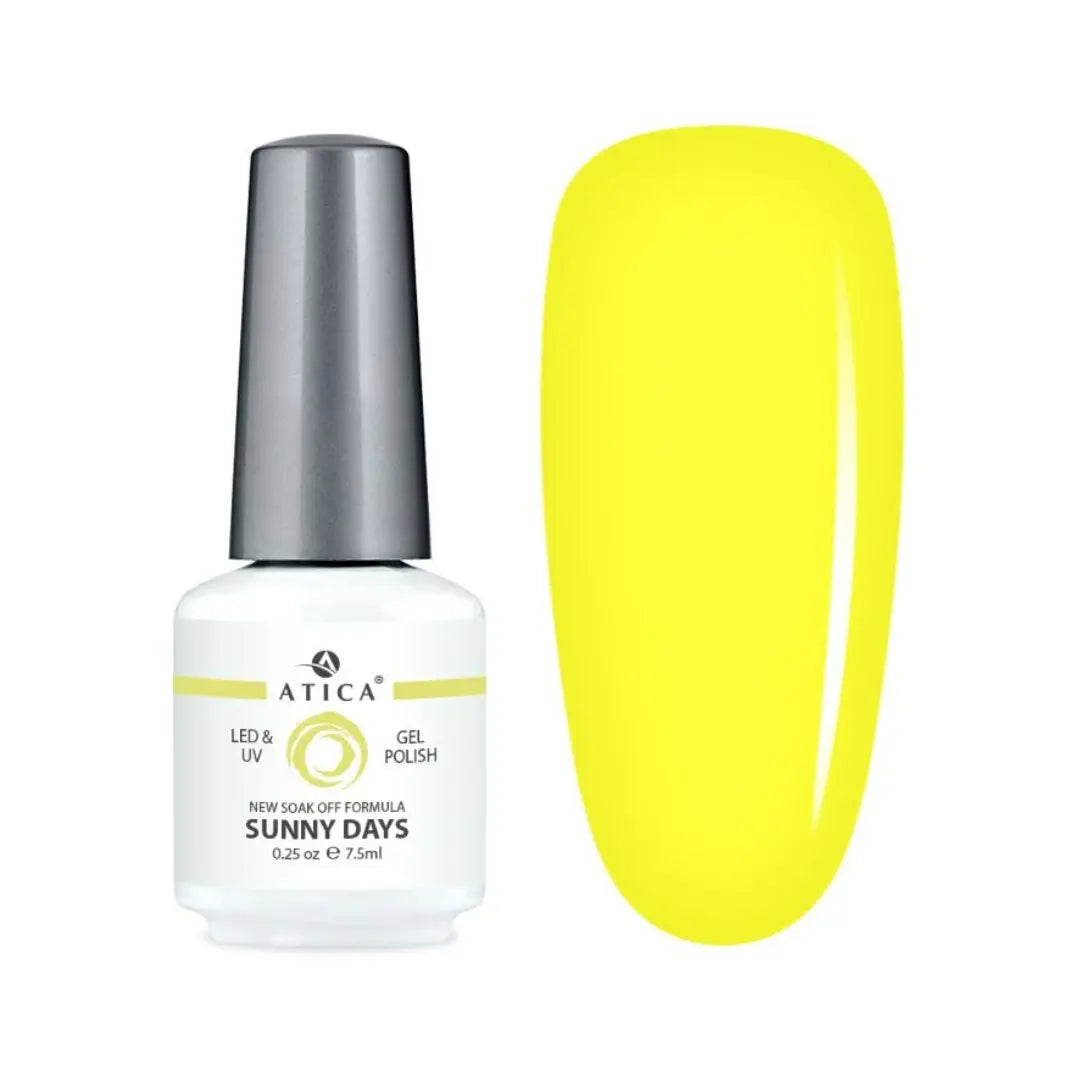 Atica Gel Polish – Sunny Days GPM142 7.5ml Neon Yellow Gel Polish