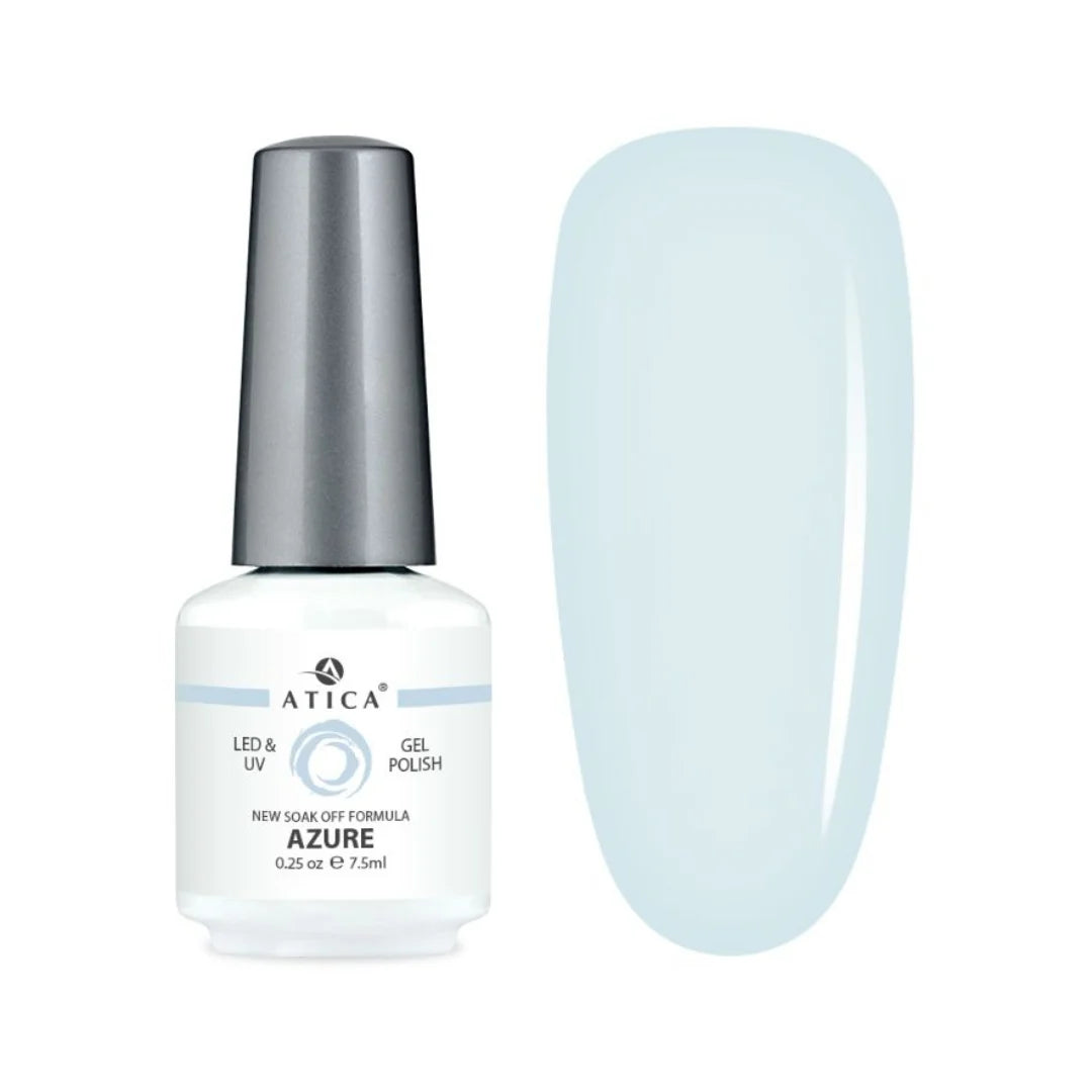 Atica Gel Polish – Azure GPM150 7.5ml Pastel Sky Blue Gel Polish