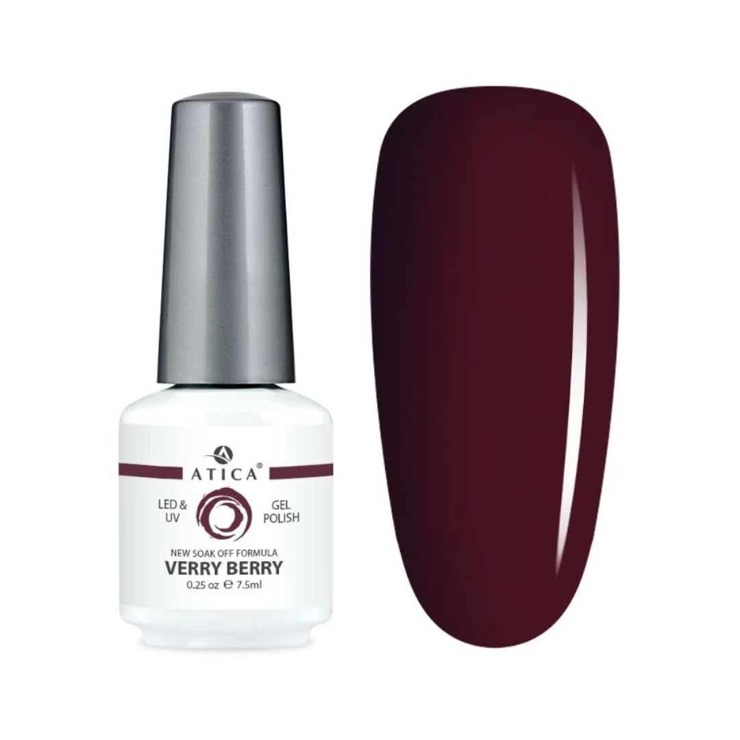 Atica Gel Polish – Verry Berry GPM152 7.5ml Deep Berry Red Gel Polish