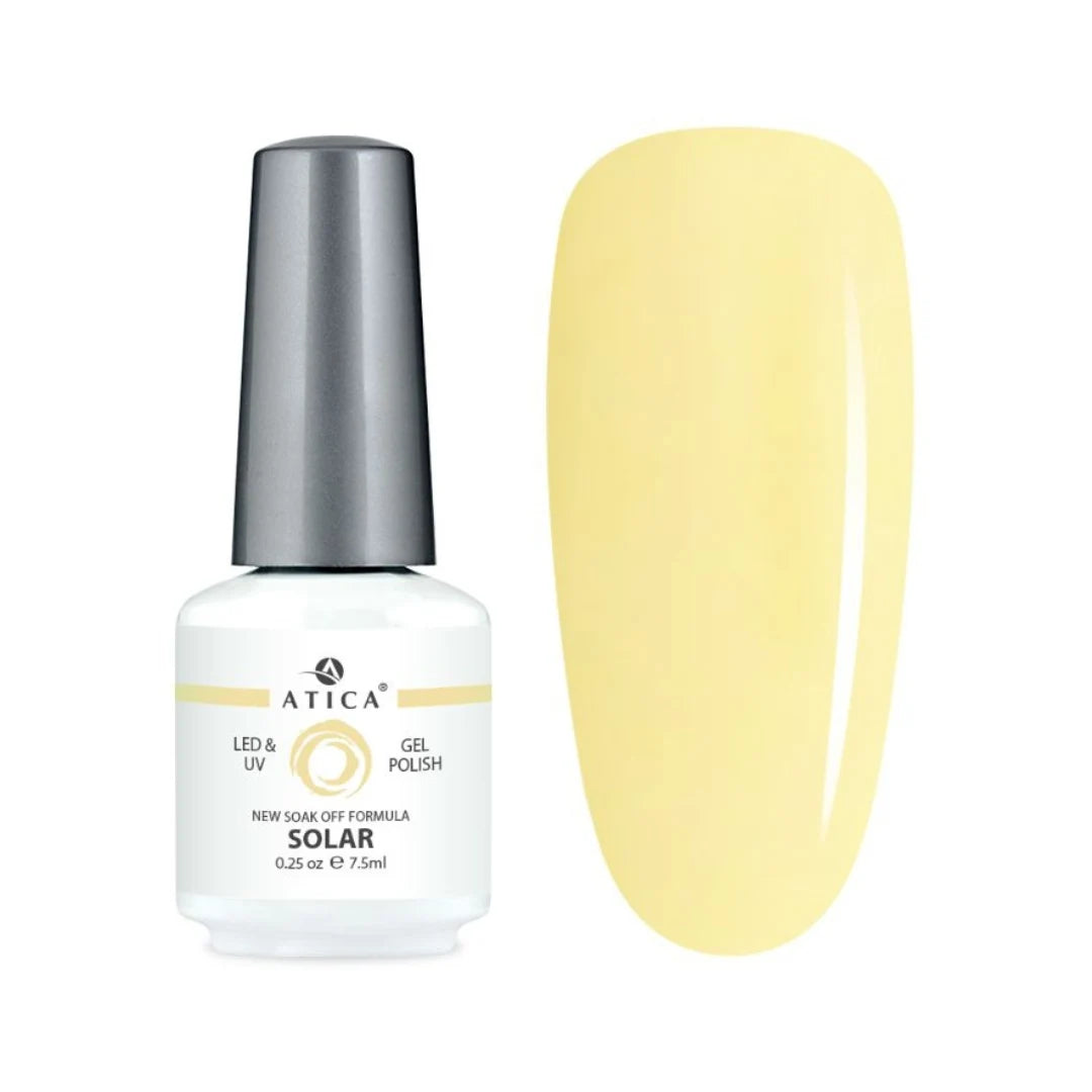 Atica Gel Polish – Solar GPM167 7.5ml Pastel Yellow Gel Polish