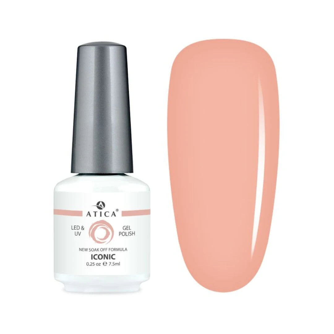 Atica Gel Polish – Iconic GPM170 7.5ml Peach Nude Gel Polish