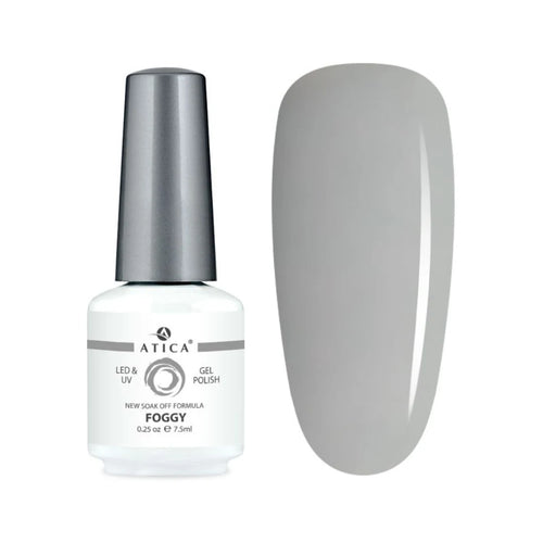 Atica Gel Polish – Foggy GPM175 7.5ml Soft Neutral Grey Gel Polish