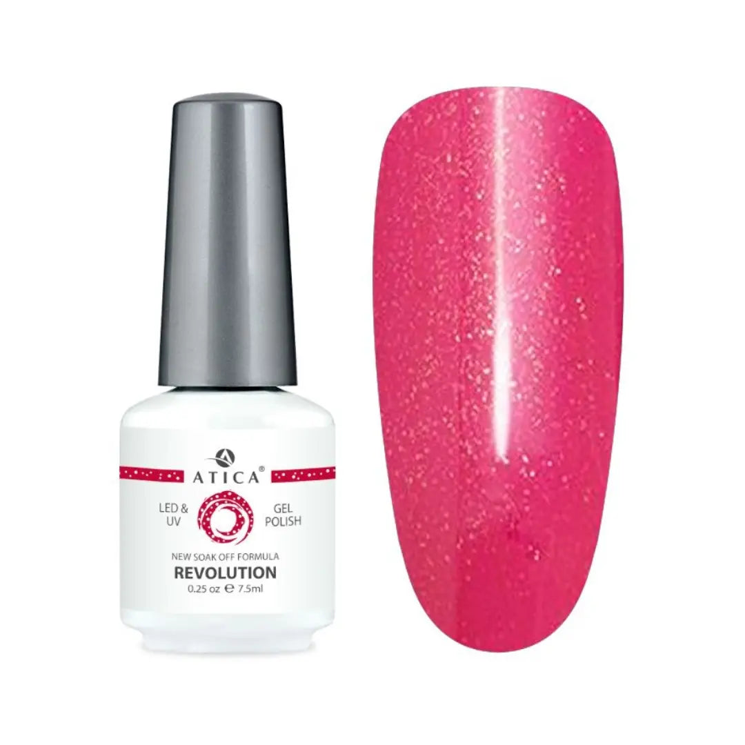 Atica Gel Polish Revolution – Fuchsia Pink Shimmer Gel Polish 7.5ml