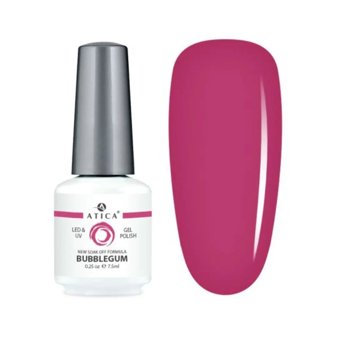 Atica Gel Polish Bubblegum GPM20 Bright Pink 7.5ml