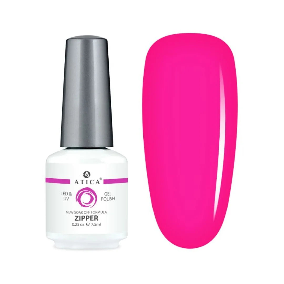 Atica Gel Polish Zipper – Neon Pink Gel Polish 7.5ml