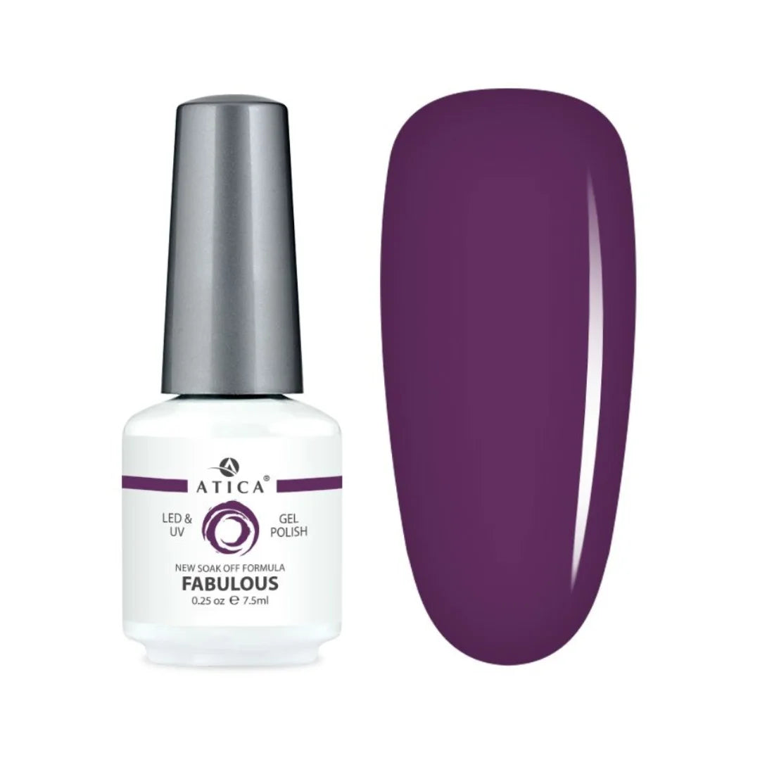 Atica Gel Polish Fabulous GPM211 – Deep Purple Soak Off Gel Polish 7.5ml