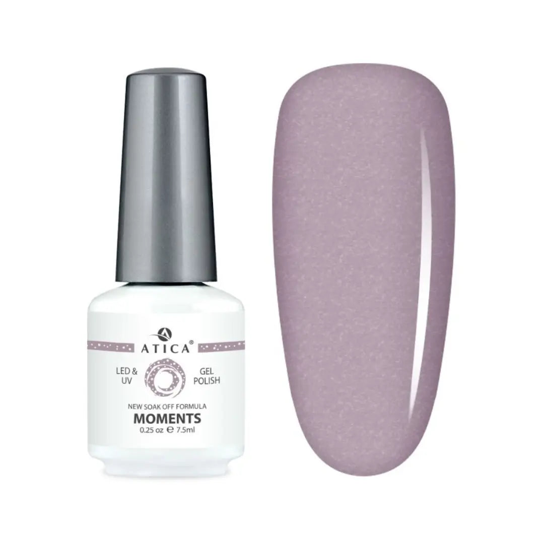 Atica Gel Polish MOMENTS – Soft Mauve Shimmer Shade 7.5ml