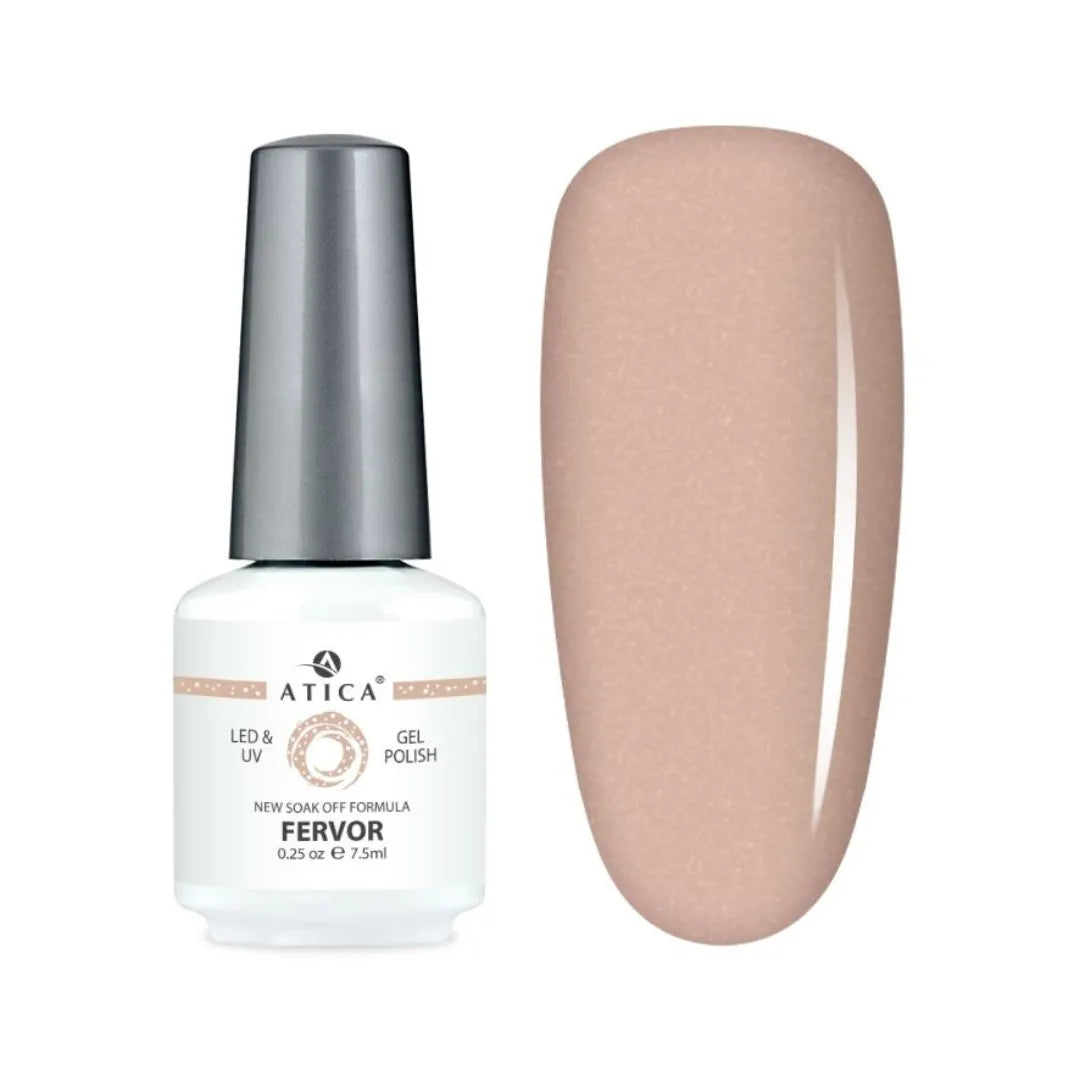 Atica Gel Polish FERVOR – Beige-Nude Shimmer Shade 7.5ml