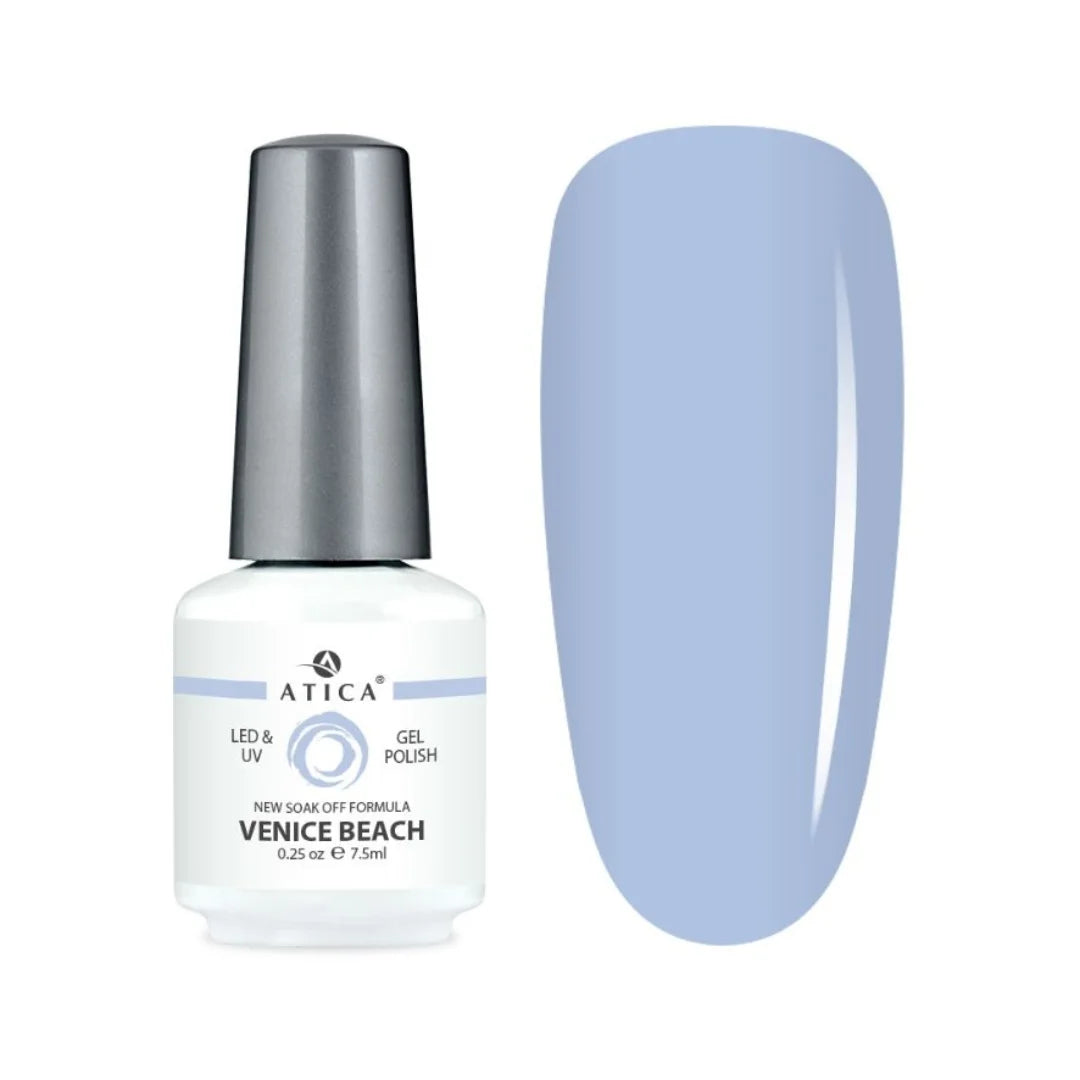 Atica Gel Polish VENICE BEACH – Pastel Sky-Blue Shade 7.5ml