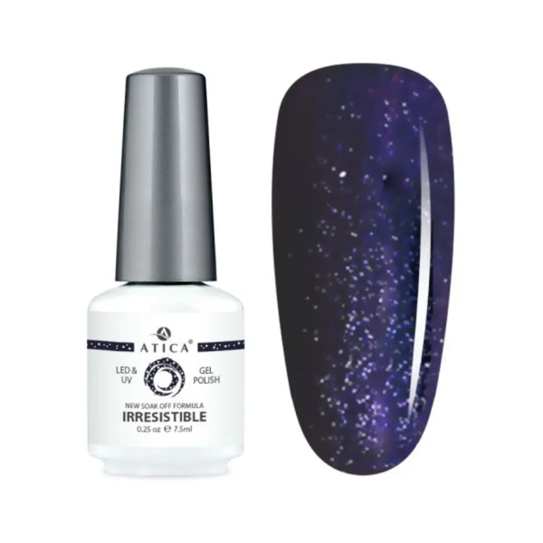 Atica Gel Polish Irresistible GPM25 Midnight Blue Glitter 7.5ml