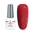 Atica Gel Polish – Mon Amour 7.5ml deep red shimmer glitter gel polish swatch