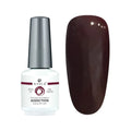 Atica Gel Polish – Addiction 7.5ml deep burgundy-brown gel polish swatch