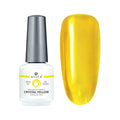 Atica Gel Polish – Crystal Yellow 7.5ml transparent yellow gel polish swatch