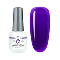 Atica Gel Polish – Crystal Violet 7.5ml transparent violet gel polish swatch