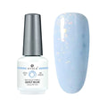 Atica Gel Polish – Quilt Blue 7.5ml baby-blue shimmering gel polish swatch