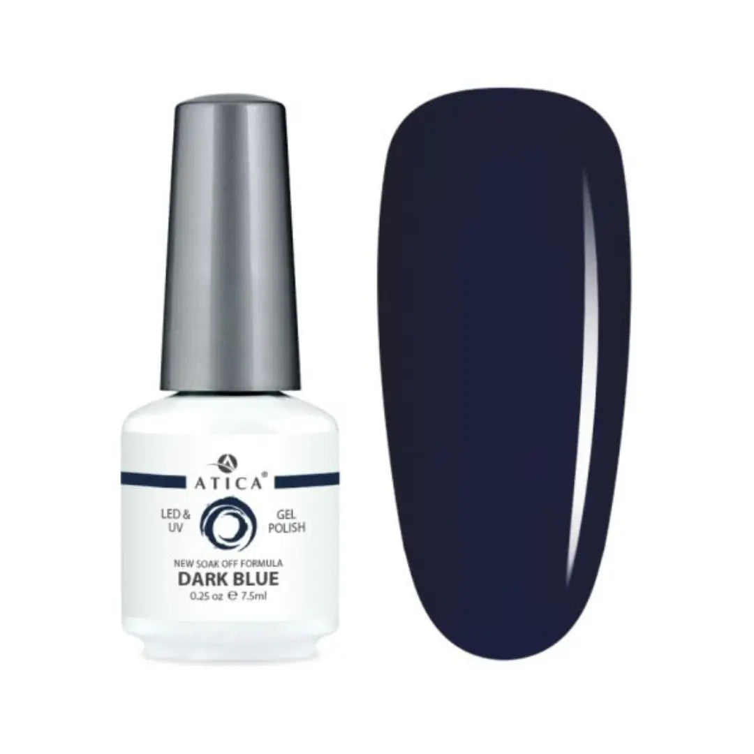Atica Gel Polish Dark Blue GPM28 – Deep Dark Blue Gel Polish 7.5ml