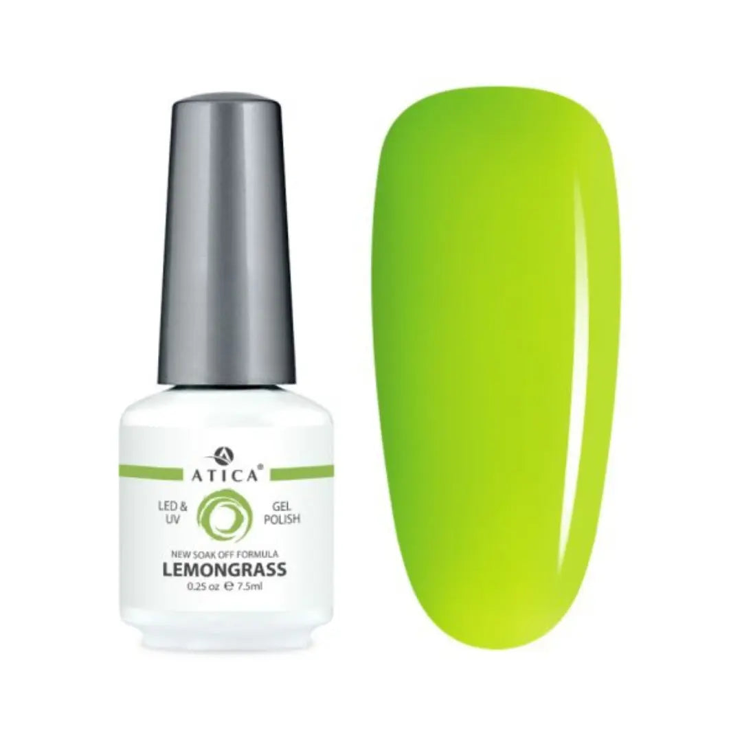 Atica Gel Polish Lemongrass GPM40 – Lemongrass Green Gel Polish 7.5ml