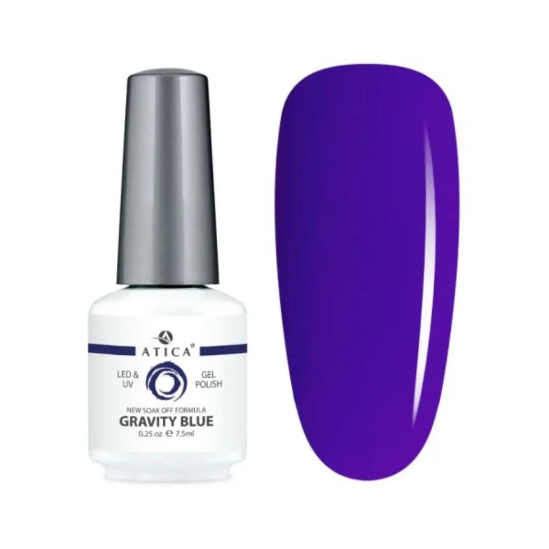Atica Gel Polish Gravity Blue GPM41 – Deep Blue-Violet Gel Polish 7.5ml