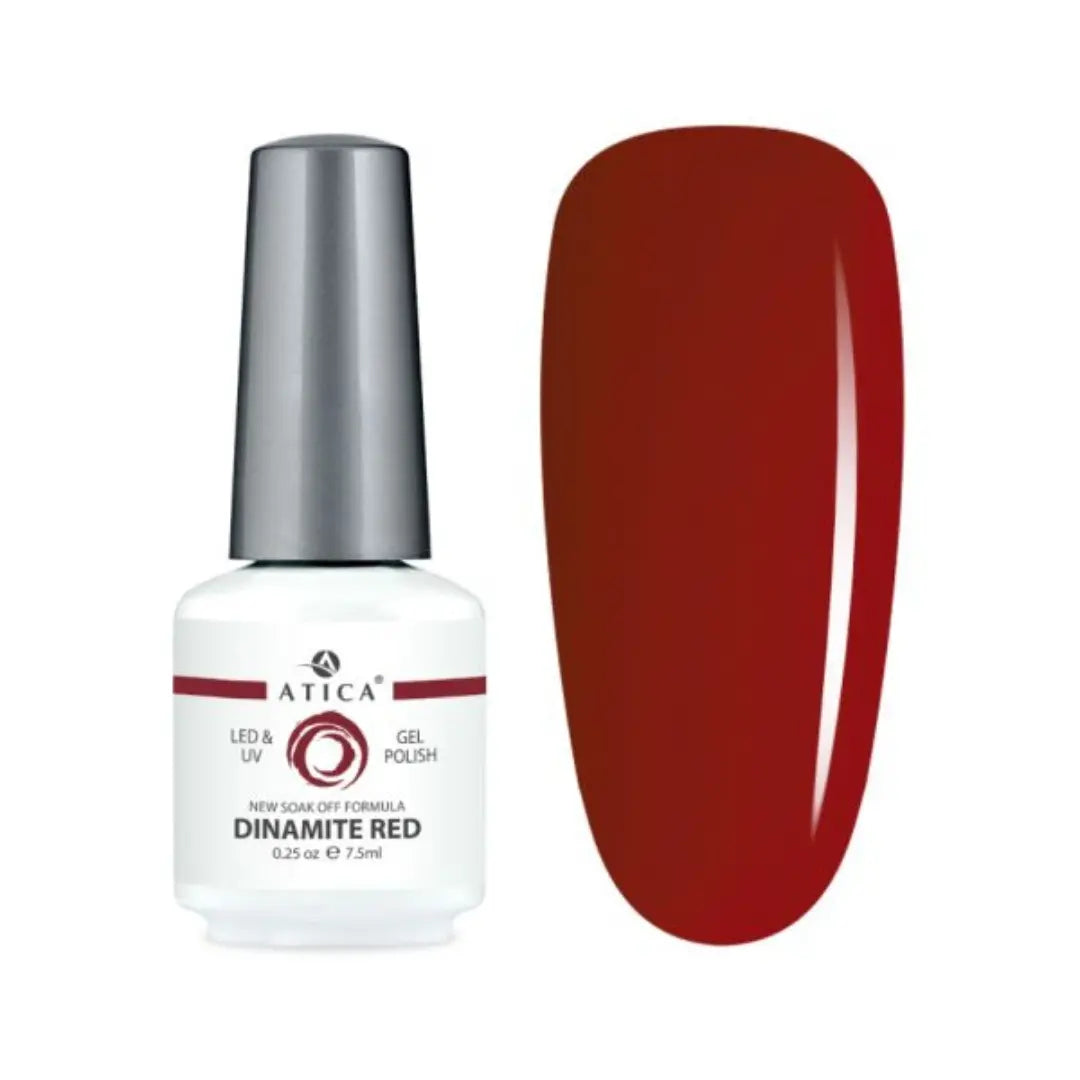 Atica Gel Polish Dinamite Red GPM63 7.5ml – Deep Red Shade